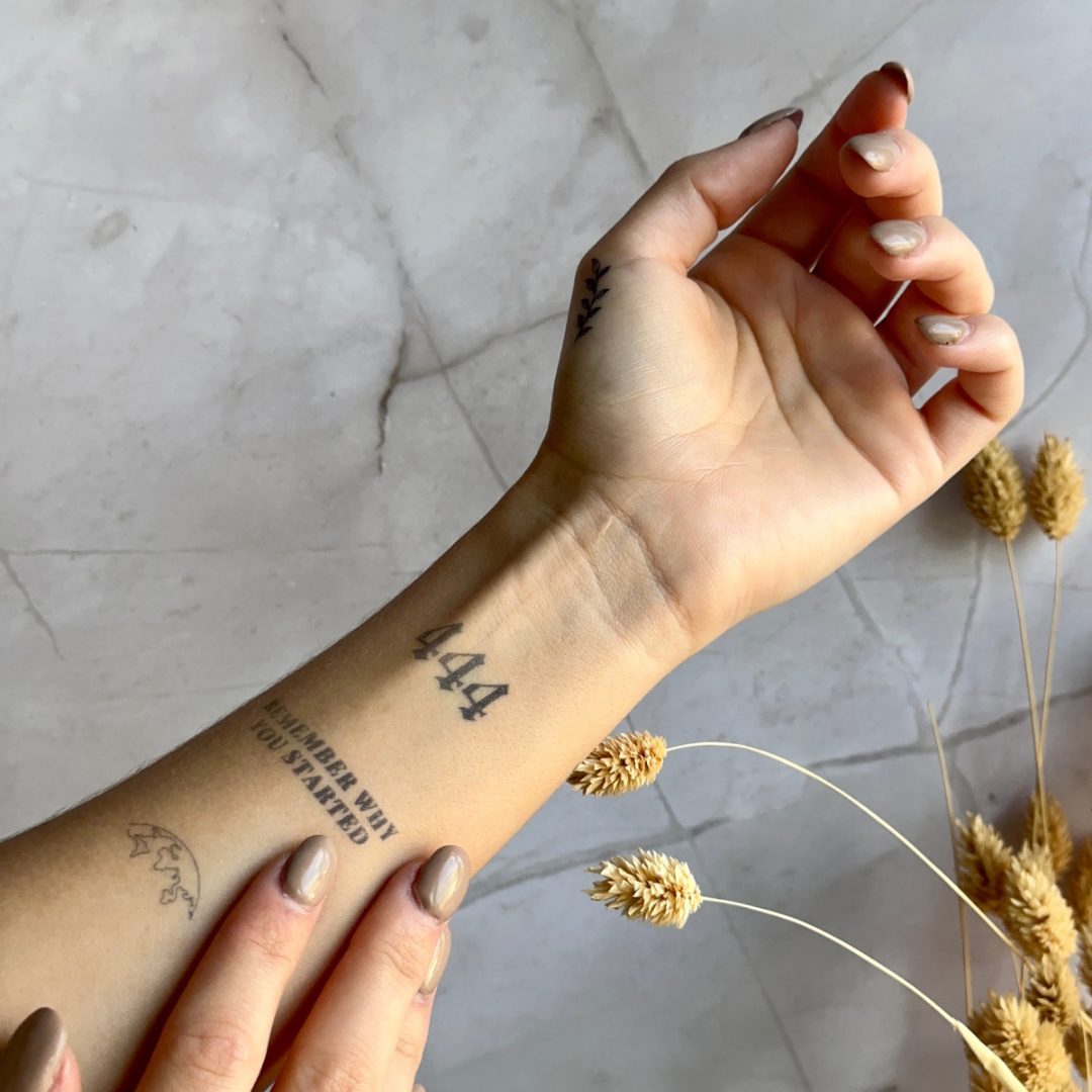 Temporary tattoo earth