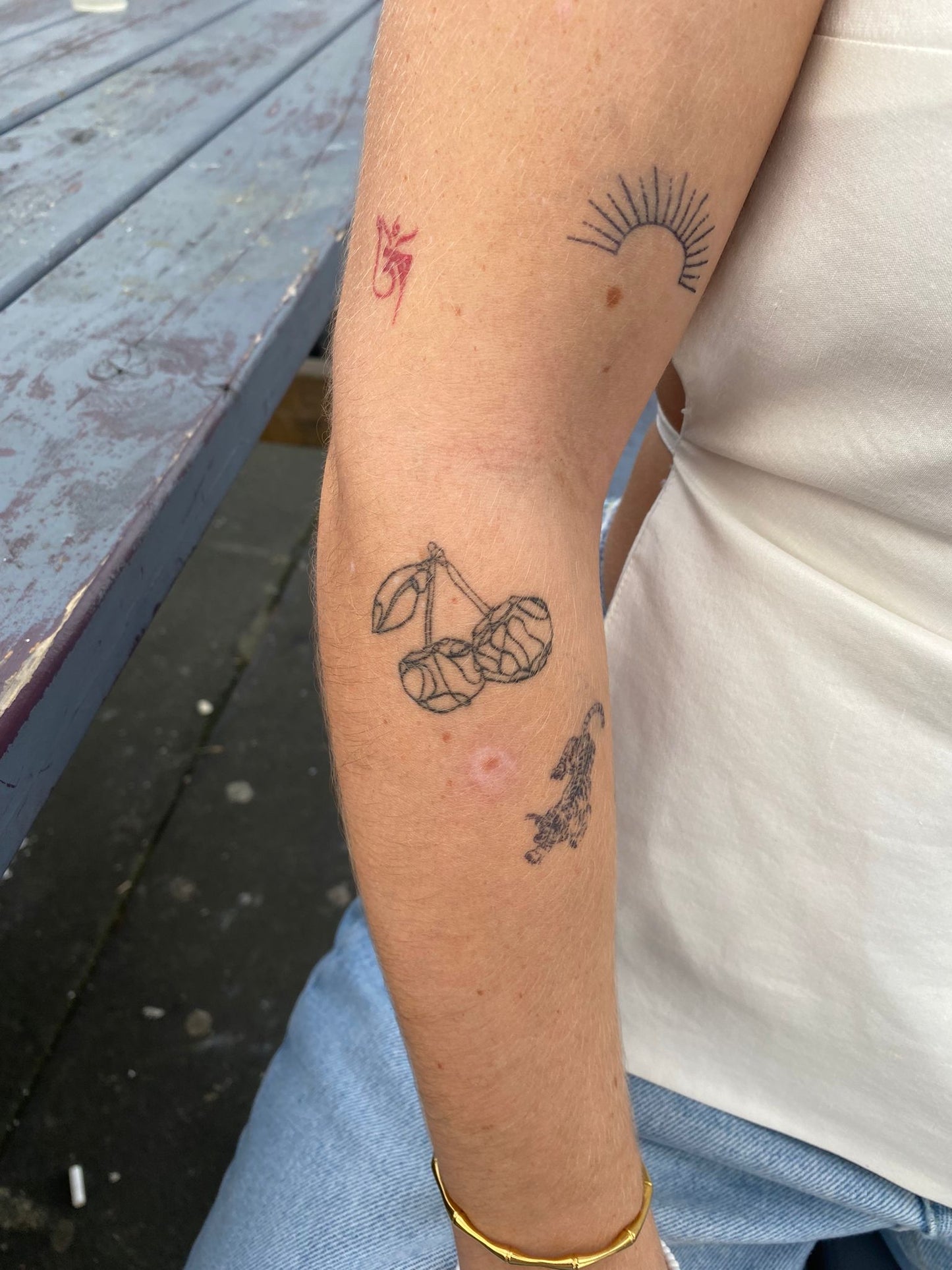Temporary tattoo tiger
