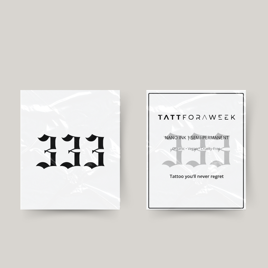 Temporary tattoo 333