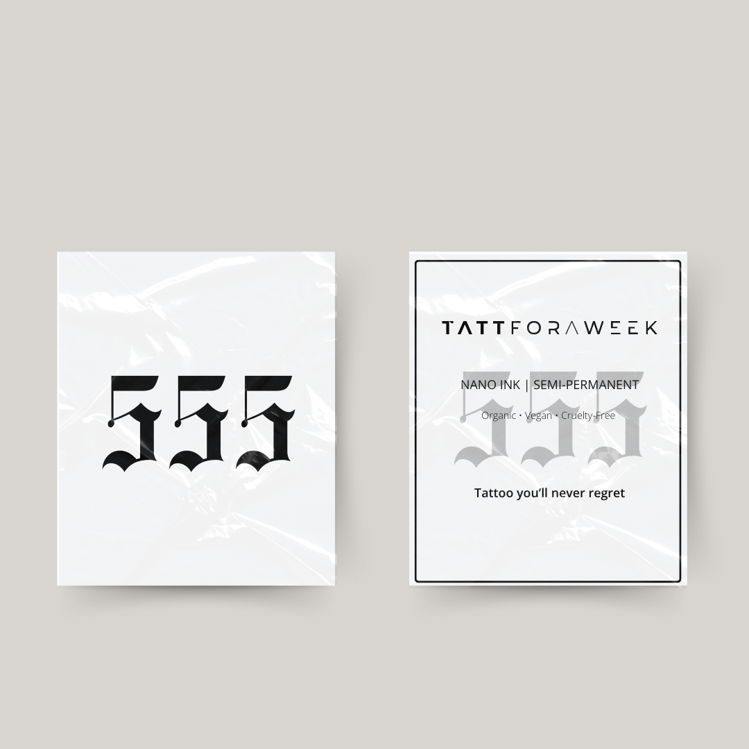 Temporary tattoo 555