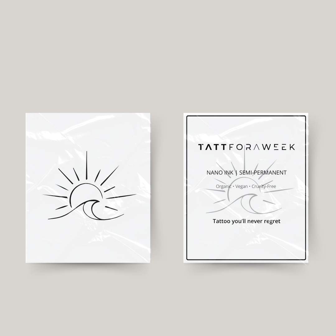 Temporary tattoo beach