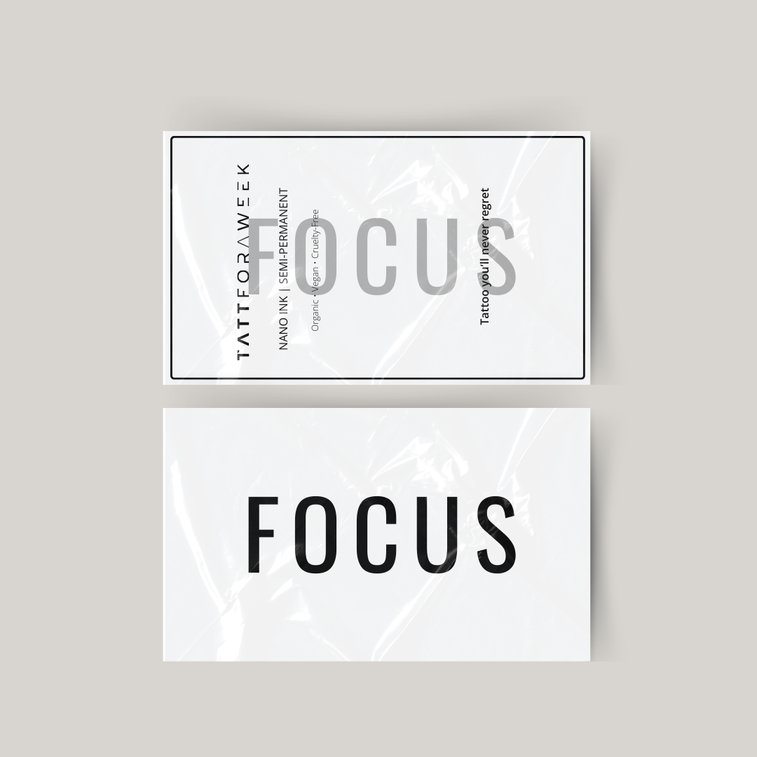 Temporary tattoo focus