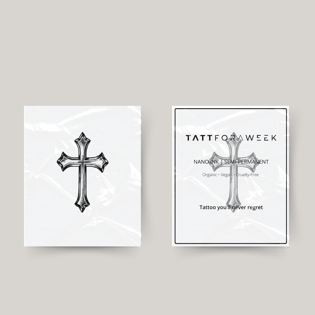 Temporary tattoo cross faith