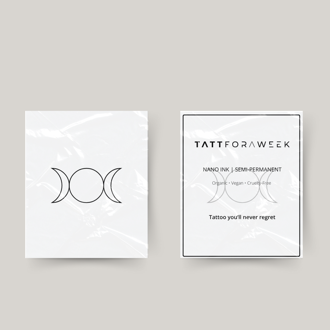 Temporary tattoo moon phase