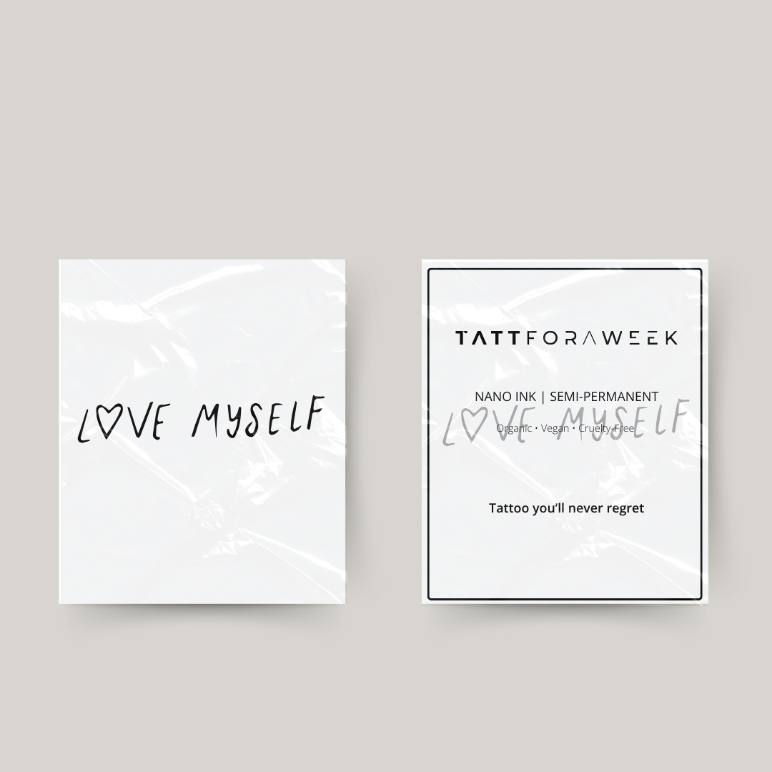 Temporary tattoo love myself