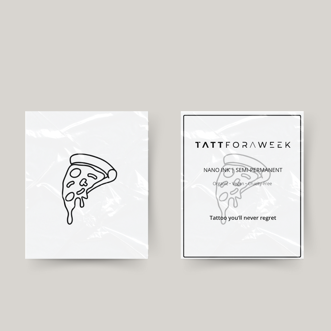 Temporary tattoo pizza