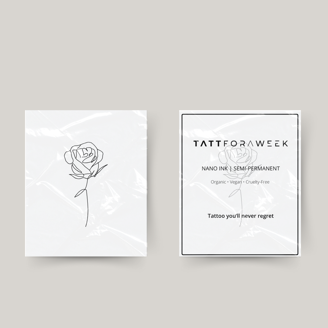 Temporary tattoo rose