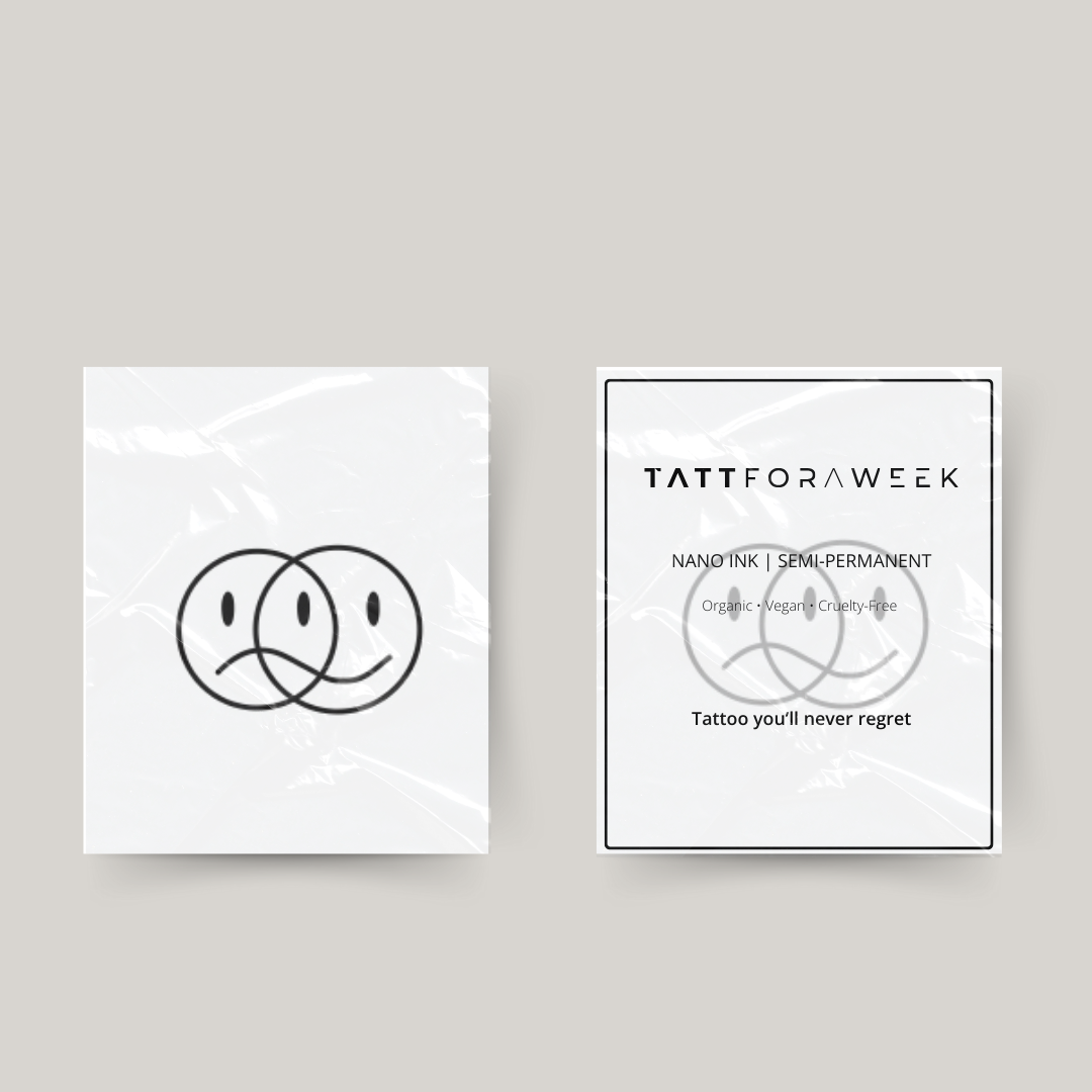 Temporary tattoo smileys
