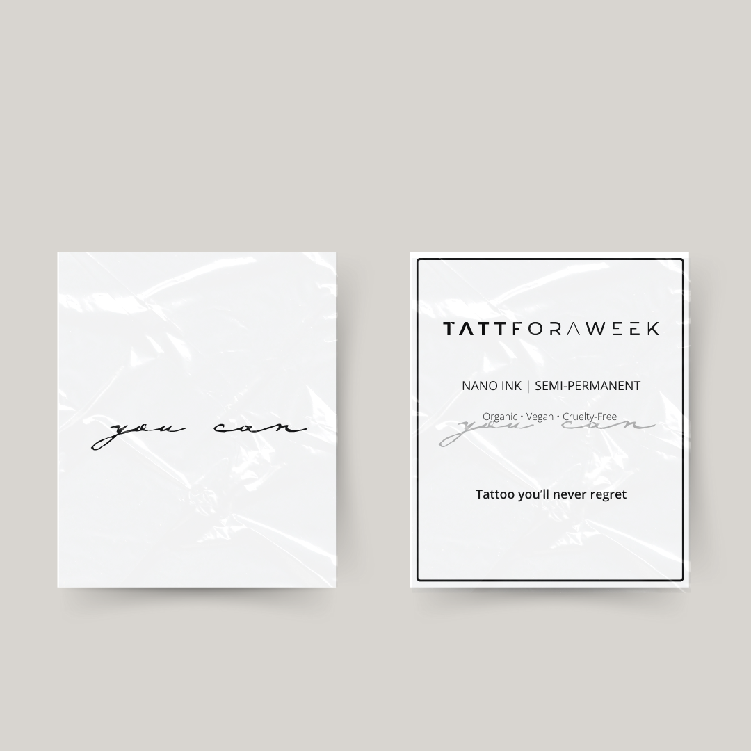 Temporary tattoo you can