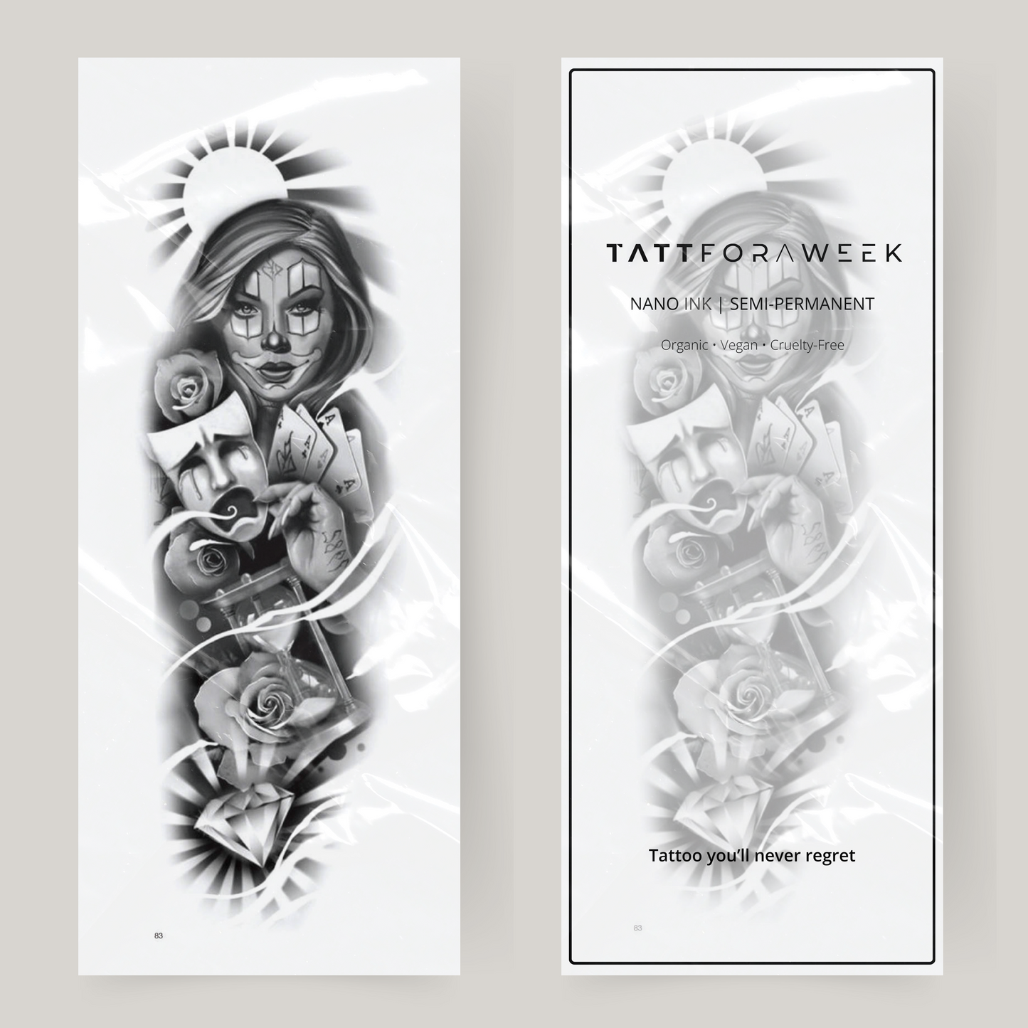 Fake tattoo sleeve gambling