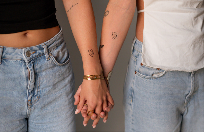 Mother daughter tattoos
