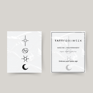 Temporary cancer tattoo