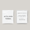 Temporary tattoo acta non verba