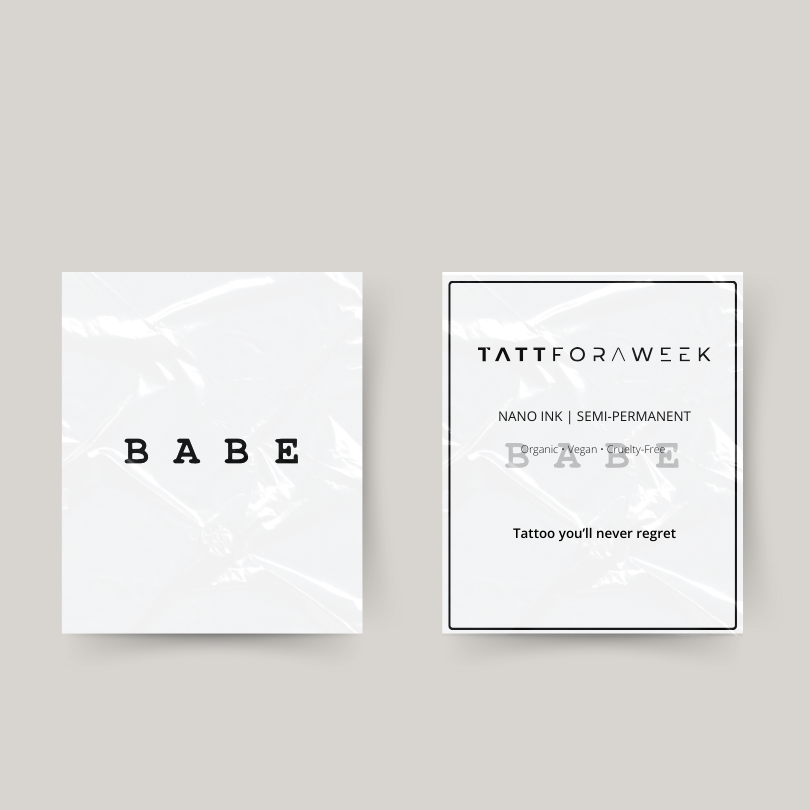 Temporary tattoo babe