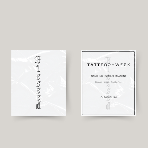 Temporary tattoo blessed 1