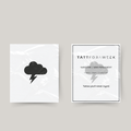 Temporary tattoo thunder cloud
