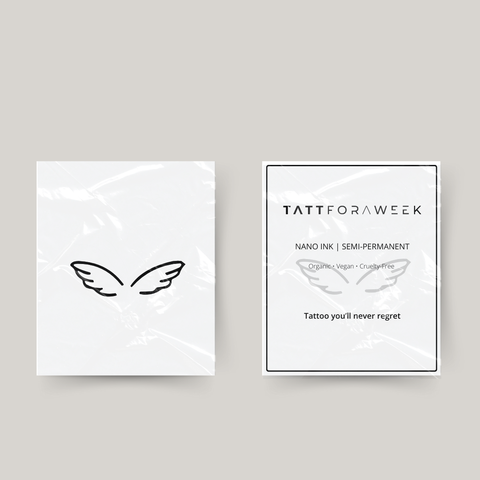 Temporary tattoo angel wings
