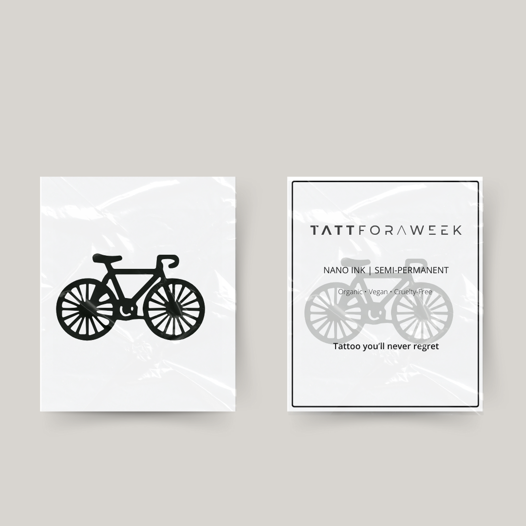 Tijdelijke tattoo fiets