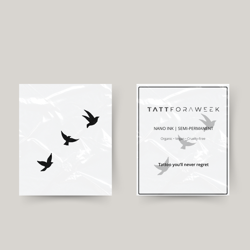 Temporary tattoo free birds