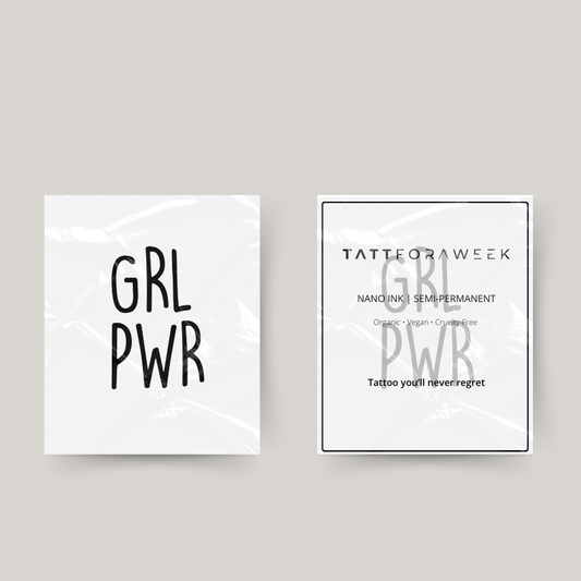Temporary tattoo girlpower