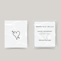 Temporary tattoo heart with arrow