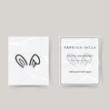 Temporary tattoo rabbit ears