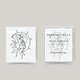 Temporary tattoo man, sun and moon