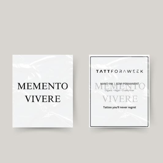 Temporary tattoo momento vivere