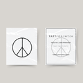 Temporary tattoo peace