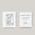 Temporary tattoo stamp rose