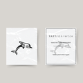 Temporary tattoo elegant dolphin