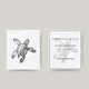 Temporary tattoo elegant turtle