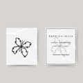 Temporary tattoo butterfly barbed wire