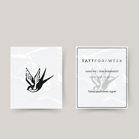 Temporary swallow tattoo