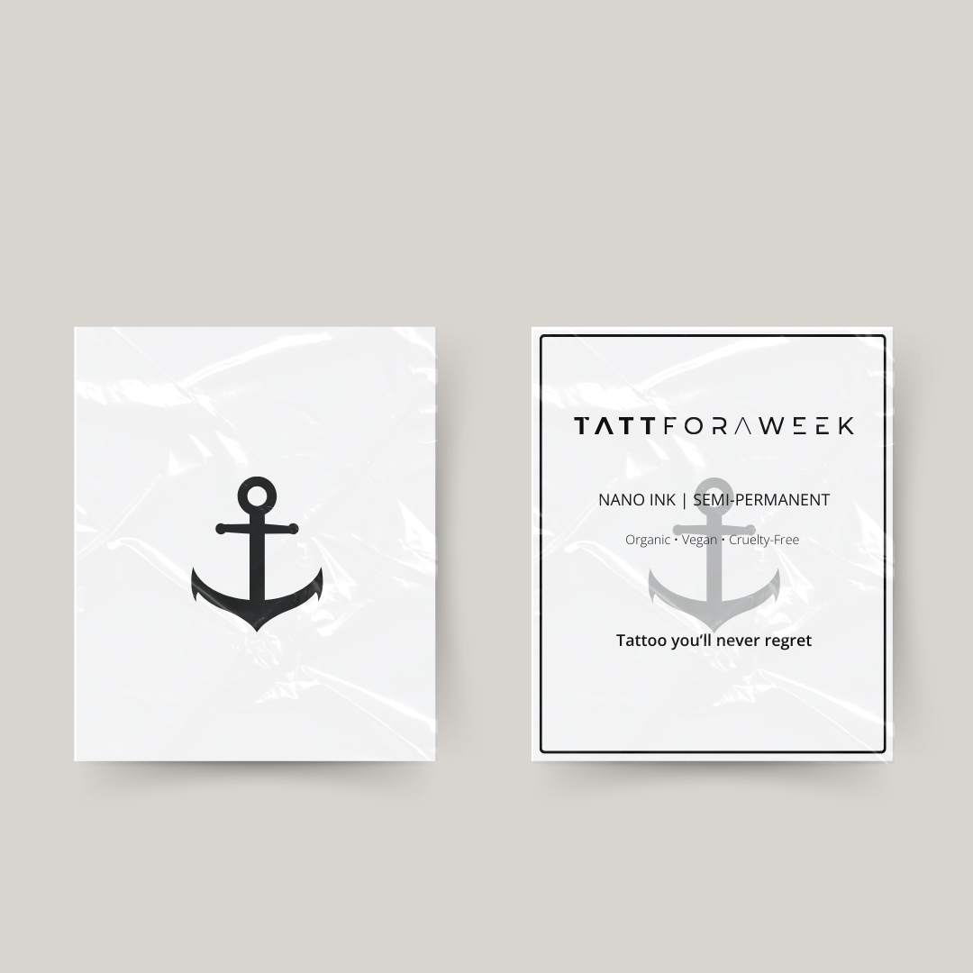 Temporary tattoo anchor