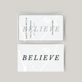 Temporary tattoo believe in