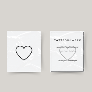 Temporary tattoo heart