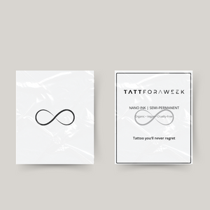 Temporary tattoo infinity