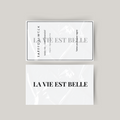 Temporary tattoo la vie est belle