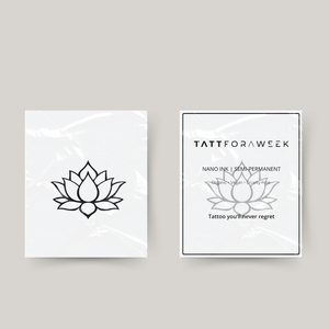 Temporary tattoo lotus