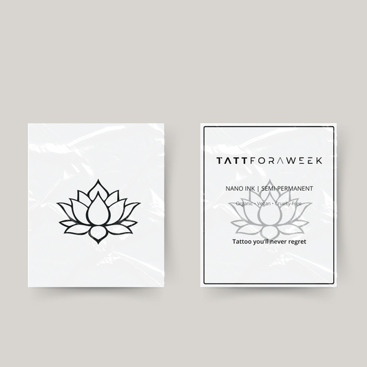 Temporary tattoo lotus