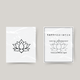 Temporary tattoo lotus