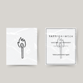 Temporary matchstick tattoo