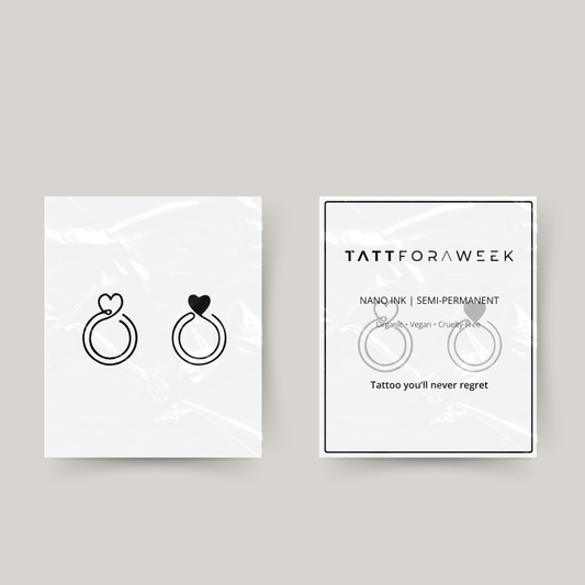 Tijdelijke matching tattoo rings