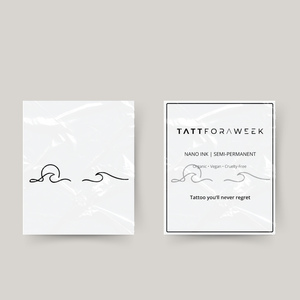 Temporary sea tattoo