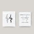 Temporary matching snake tattoos