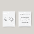 Temporary matching tattoo sun & moon
