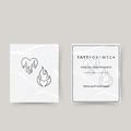 Temporary matching tattoo flaming hearts