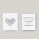 Temporary tattoo heart fingerprint