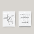 Temporary tattoo turtle
